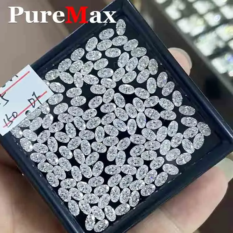 [ Full Size 0.1-30ct ] D Color Oval Moissanite Loose Stone GRA Certificated Lab Grown Moissanite Diamond For Jewelry