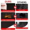 Large Fire Blanket Double-Sided Fireproof Grill Pad Under Grill Mat Grill Fireplace Fire Mat Oil-Proof Waterproof BBQ Protector 4