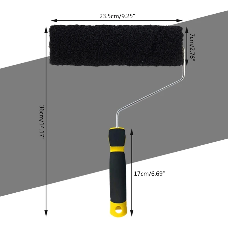 Comodo rullo da parete spazzola da parete ergonomica strumento Versatile efficiente e facile da usare spazzola da parete durevole per intonacatura