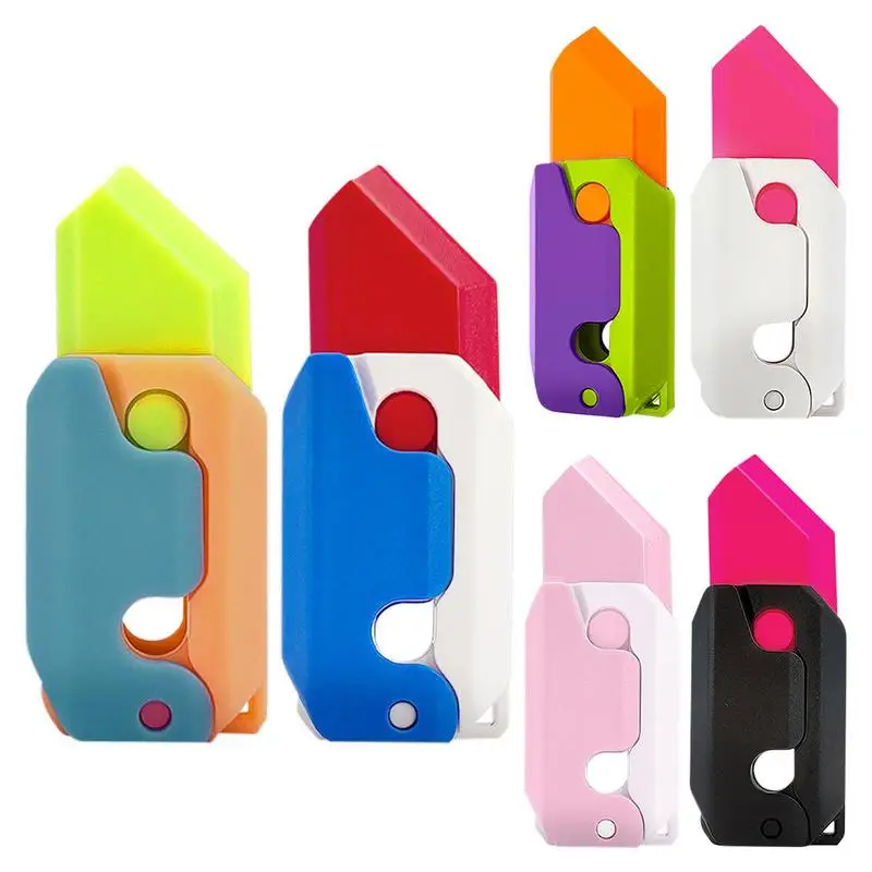 

Portable Fidget Cutter Toy 3D Gravity Cutter Retractable Carrot Toy 3D Printed Cutter Sensory Toys Fidget Toys Sensory Toys