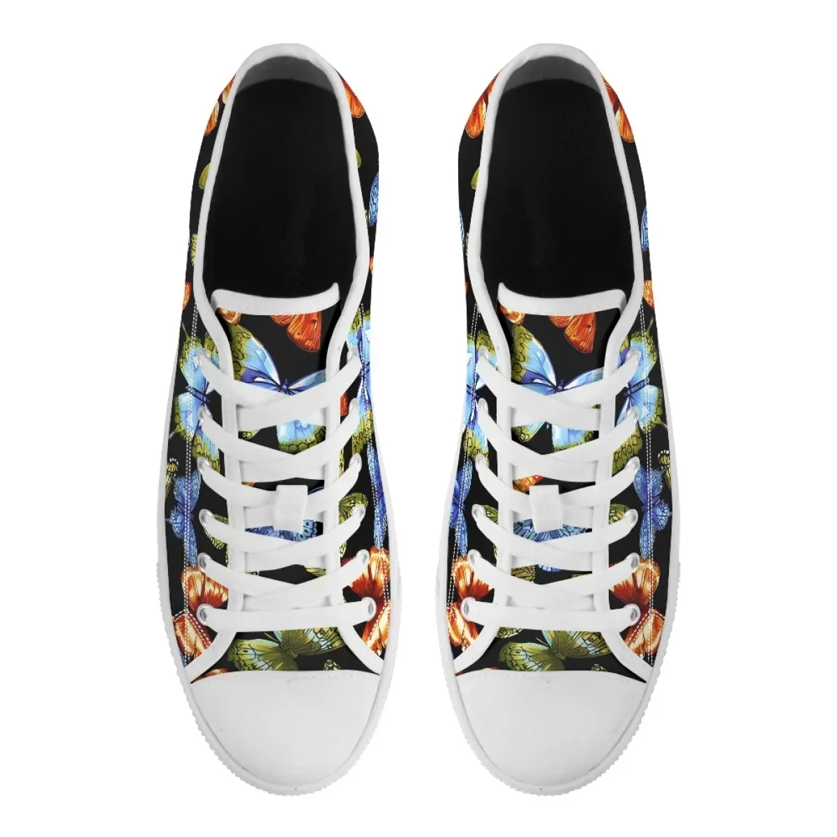 Beautiful Butterfly Shoes For Women Anti-slip Wear-resistant Round Toe Sport Ladies Shoe Custom Design Flat Zapatos Para Mujeres