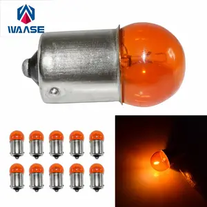 4X G18 R10W 12V 10W BA15S 2405 car bulb door lights clear amber recar  external lights side turn signals bulb auto halogen lamp - AliExpress