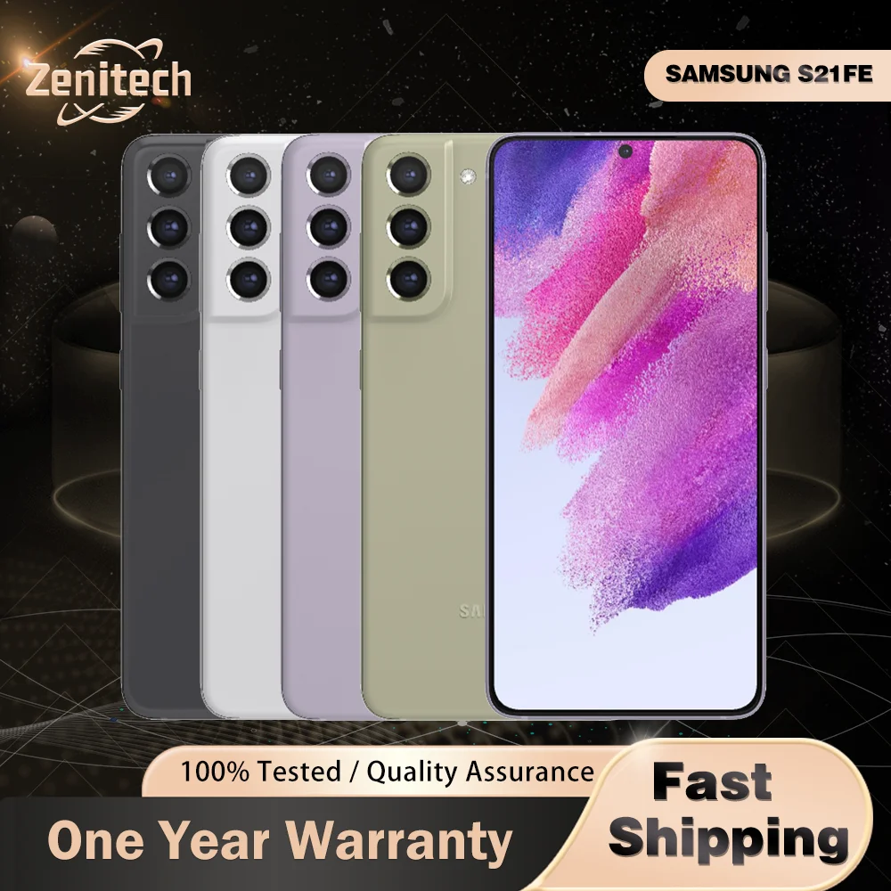 Original Samsung Galaxy S21FE G990U1  5G Mobile Phone 6.4" 6GB RAM 128GB ROM NFC Triple Camera Octa-Core Android SmartPhone