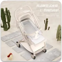 Poussette bébé tout-terrain inclinable et pliable, poussette parapluie ultra-légère pour enfants 3