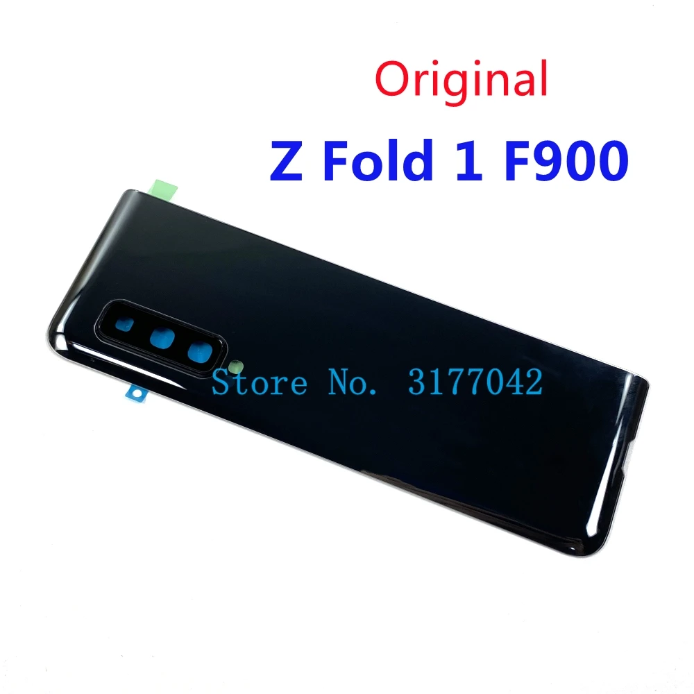 

Оригинальный чехол для SAMSUNG Galaxy Z Fold 1 F900 F900F F907, Задняя стеклянная защитная крышка, крышка батарейного отсека, корпус заднего корпуса, детали корпуса