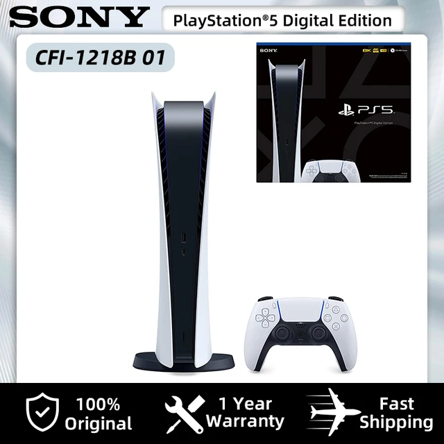 Sony PlayStation 5 PS5 Console PS5 Digital Edition gaming Storage 825GB  ultra high speed SSD adaptive triggers 3D Audio - AliExpress