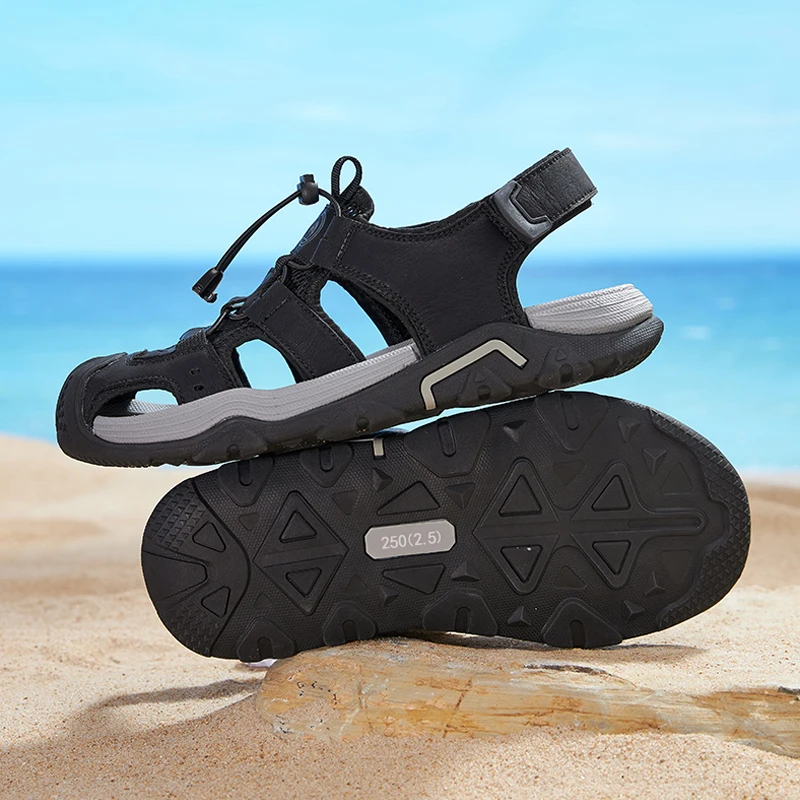 GOLDEN CAMEL Outdoor Men's Sandals Shock-absorbing Foam Brake