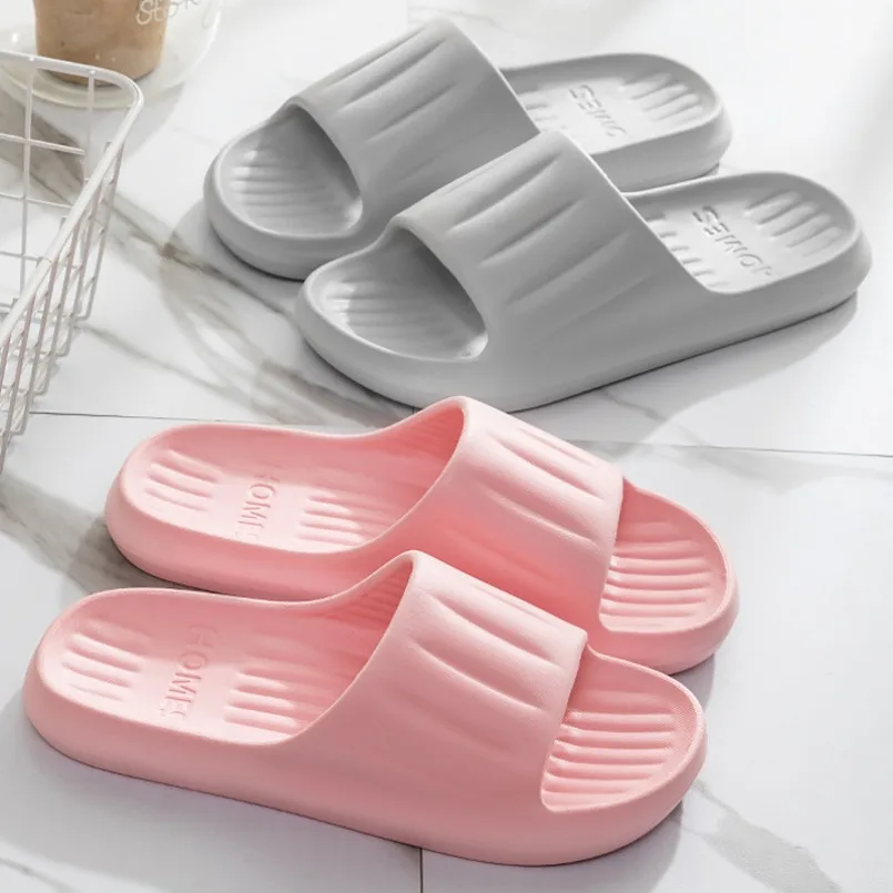 

House Slippers Woman Platform Cloud EVA Non Slip Slides Indoor Outdoor Summer Sandal Ladies Home Floor Shoes Male Men Female