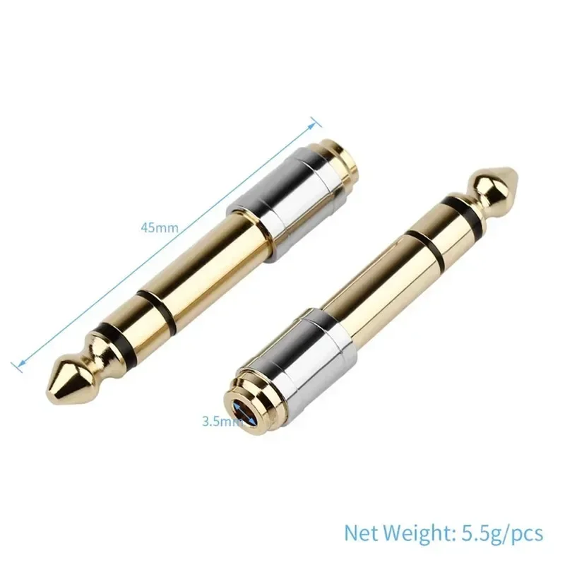 Audio Adapter Converter 3.5 To 6.35 6.5mm To 3.5mm Male Female Connector Headphone Plug