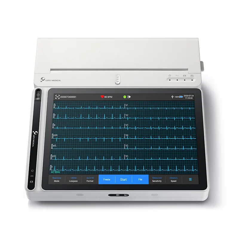 

3,6,12 channels portable handheld smart AI ECG tablet support wifi pacemaker detection 12 leads /18 leads Lepu Medical