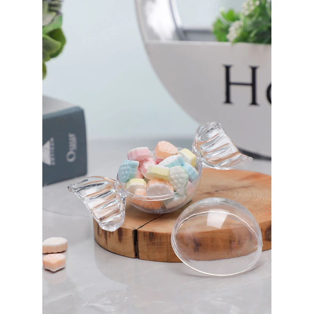 24 Candy Shaped Acrylic Candy Boxes Perfect for Weddings,Birthdays,Party Favors,Gifts Cute Clear Lucite Plastic Treat Containers