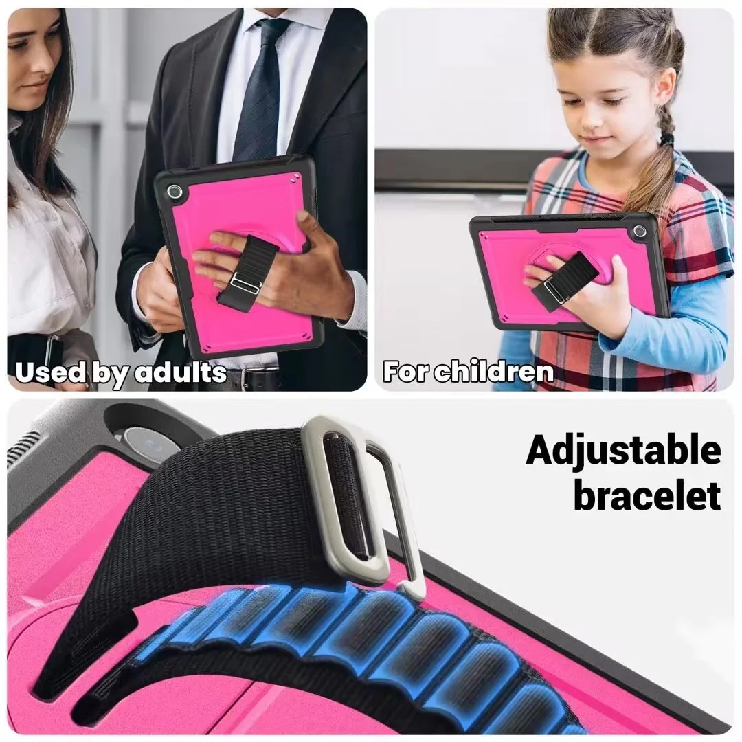 Ultimate Rugged Armor Case with 360° Swivel Stand for 11-inch Tablets - 2023 Edition