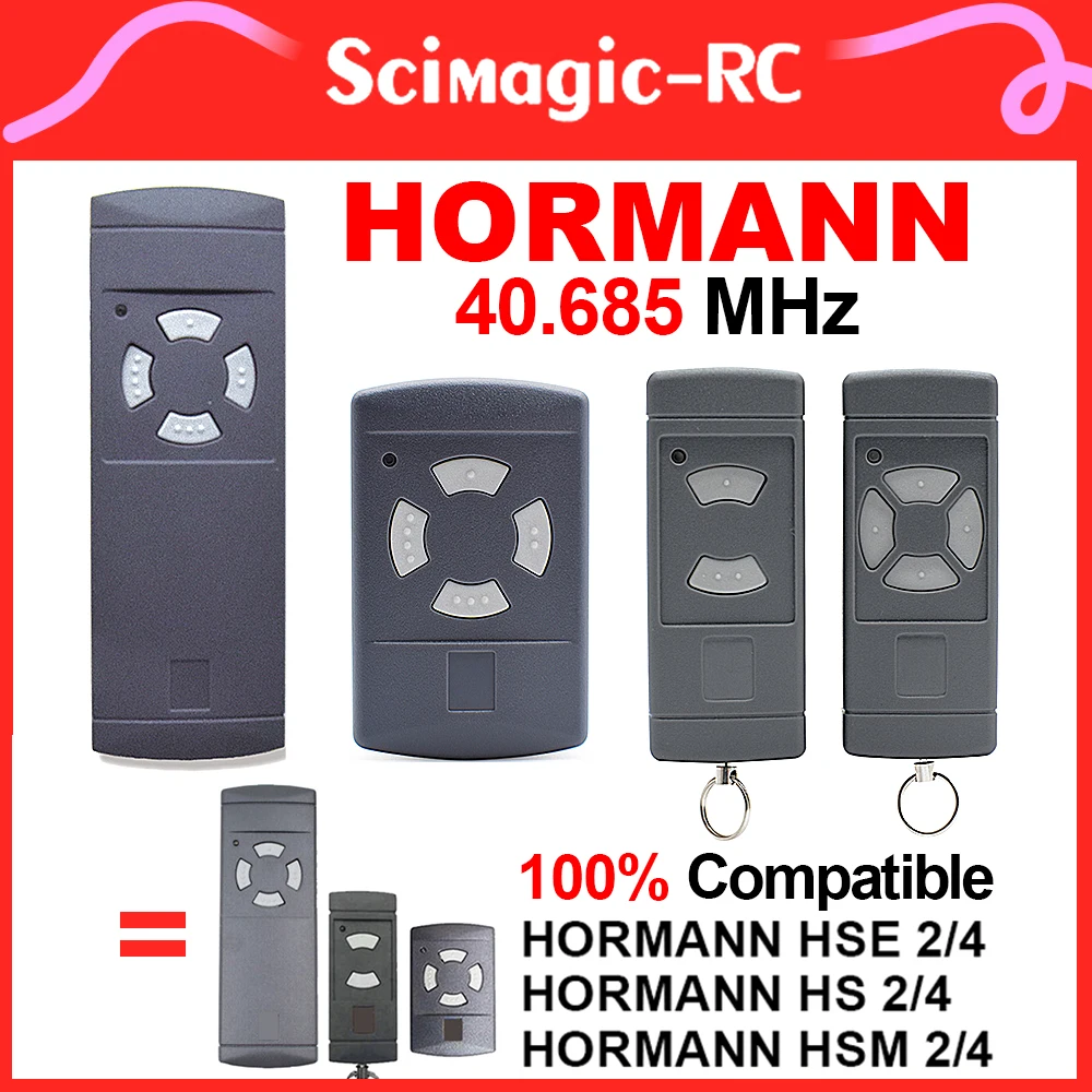 Hörmann HSE2 HSE4 Hand-held Transmitter 40 MHz HORMANN HSM4 HSM2 HS2 HS4 40.685MHz Garage Gate Remote Control