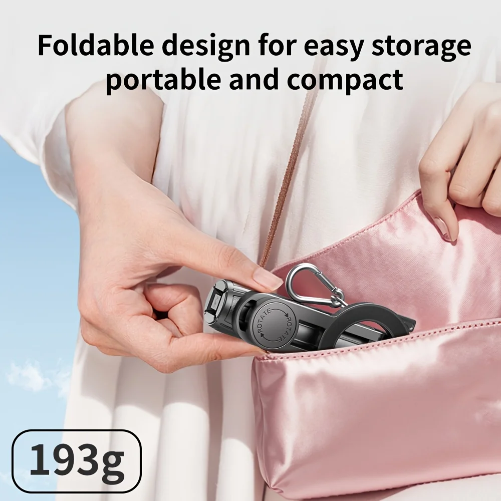 Faltbarer magnetischer Handyhalter & Selfie-Stick mit kabelloser Fernbedienung, 360° drehbare Halterung, kompatibel mit_voghion.com
