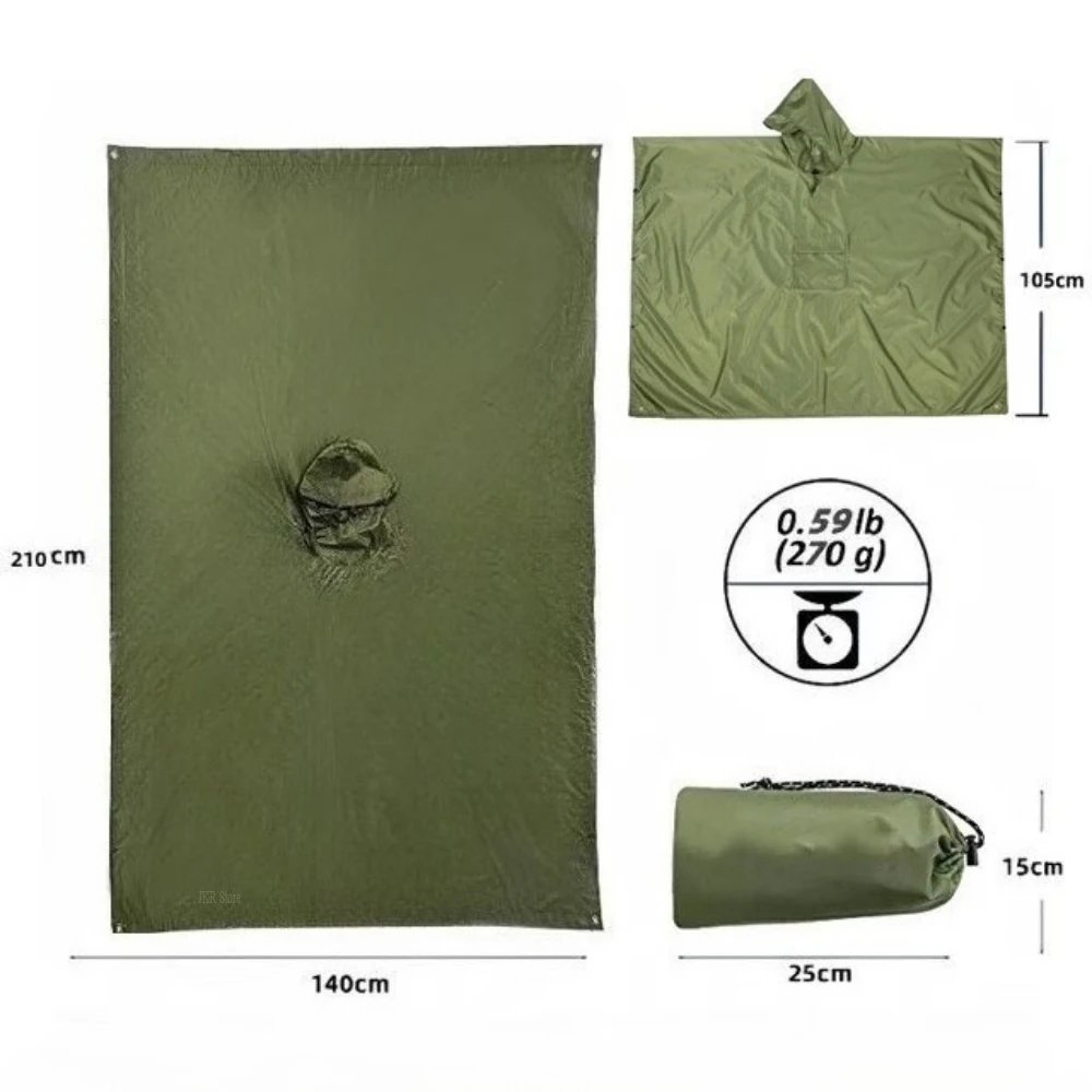 Military Waterproof Rain Poncho 6