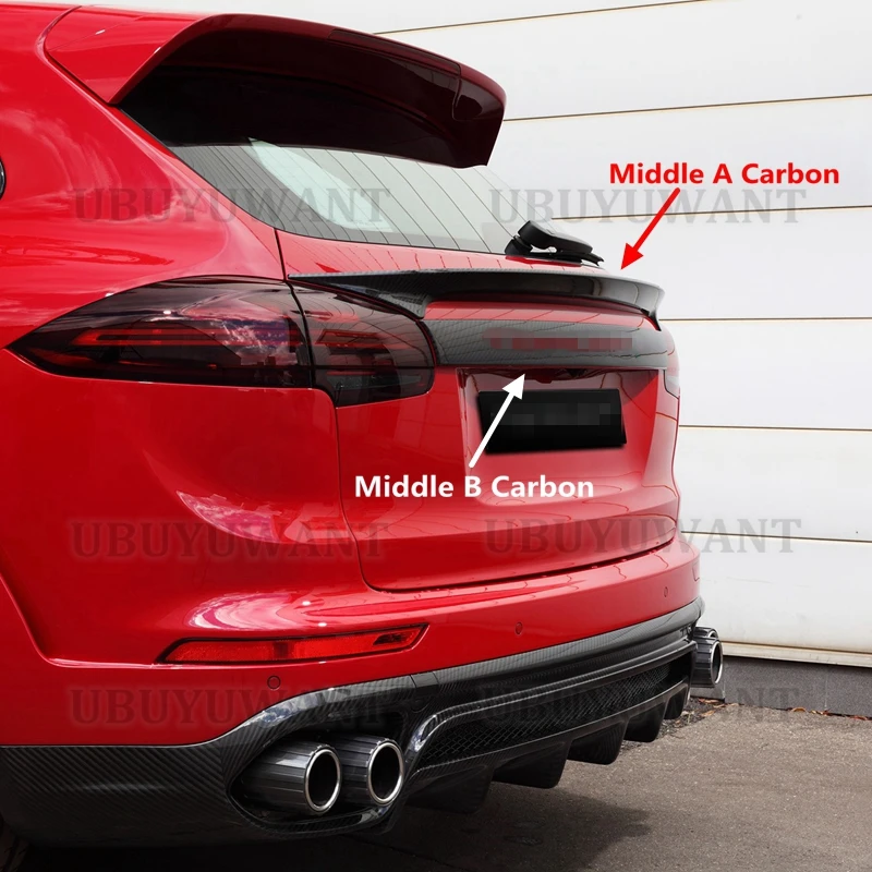 High Quality Real Carbon Fiber Spoiler For Porsche Cayenne 958 92a Mk2