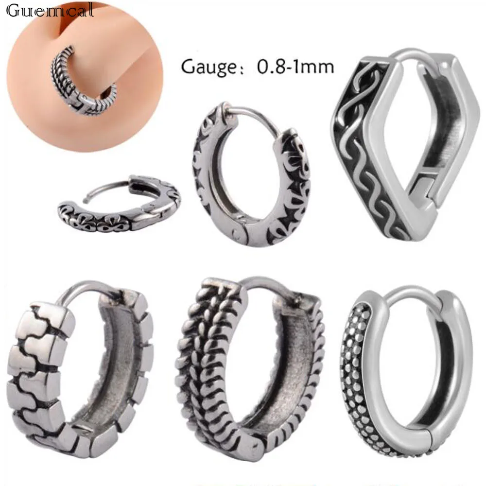 

Guemcal 1 Pair Round Triangle Lace Ear Bone Buckle Stainless Steel Earrings Ear Buckles Twist Oil Drop Earrings Fashion Jewelry
