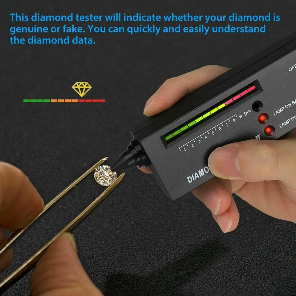 Professional Diamond Testers Diamond Detector High Accuracy Tester Pen Gem Tester (160x40x22 Mm/6.3x1.6x0.9 Inches) diamond tester