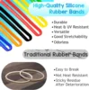 3 Inch Rubber Bands 10pcs Elastic Stretchy Bands Wrapping Bands for Book Notebook Art Trap Cooking Money Boxes Card Craft Office 4