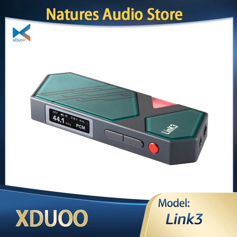 xDuoo Link3 휴대용 USB DAC 미니 오디오 디코더 헤드폰 앰프 IEM..