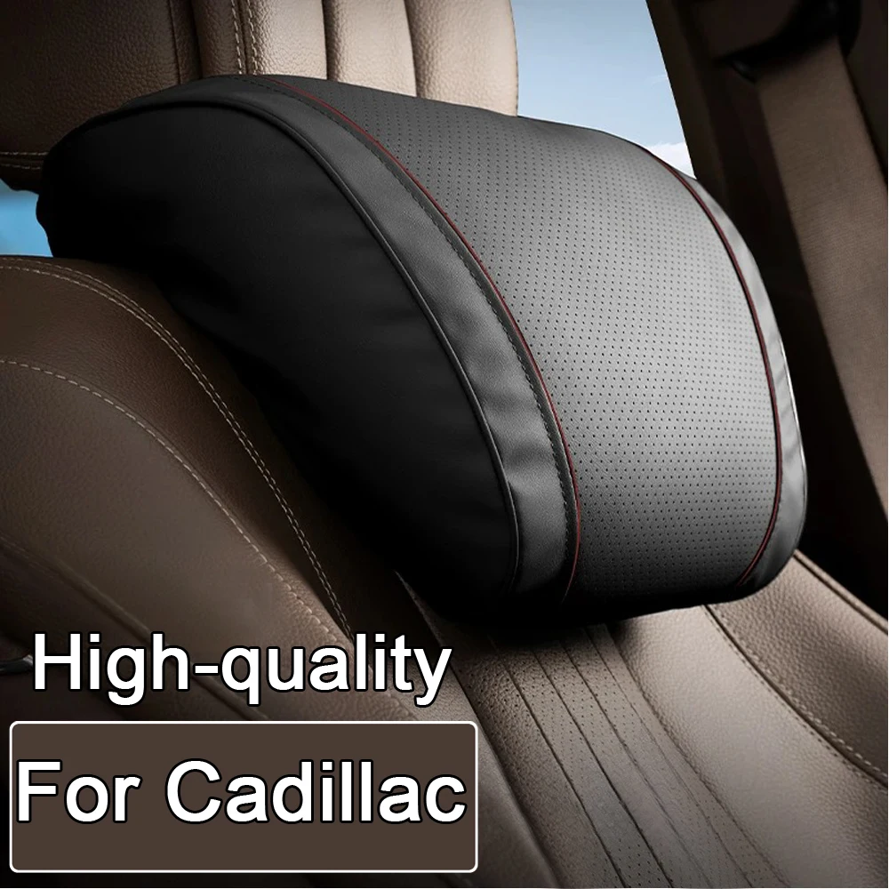 NAPPA Leather Car Headrest Travel Rest Seat Neck Pillow Support for Cadillac Escalade CTS ATS SRX STS XT5 XT4 XT6 XTS CT4