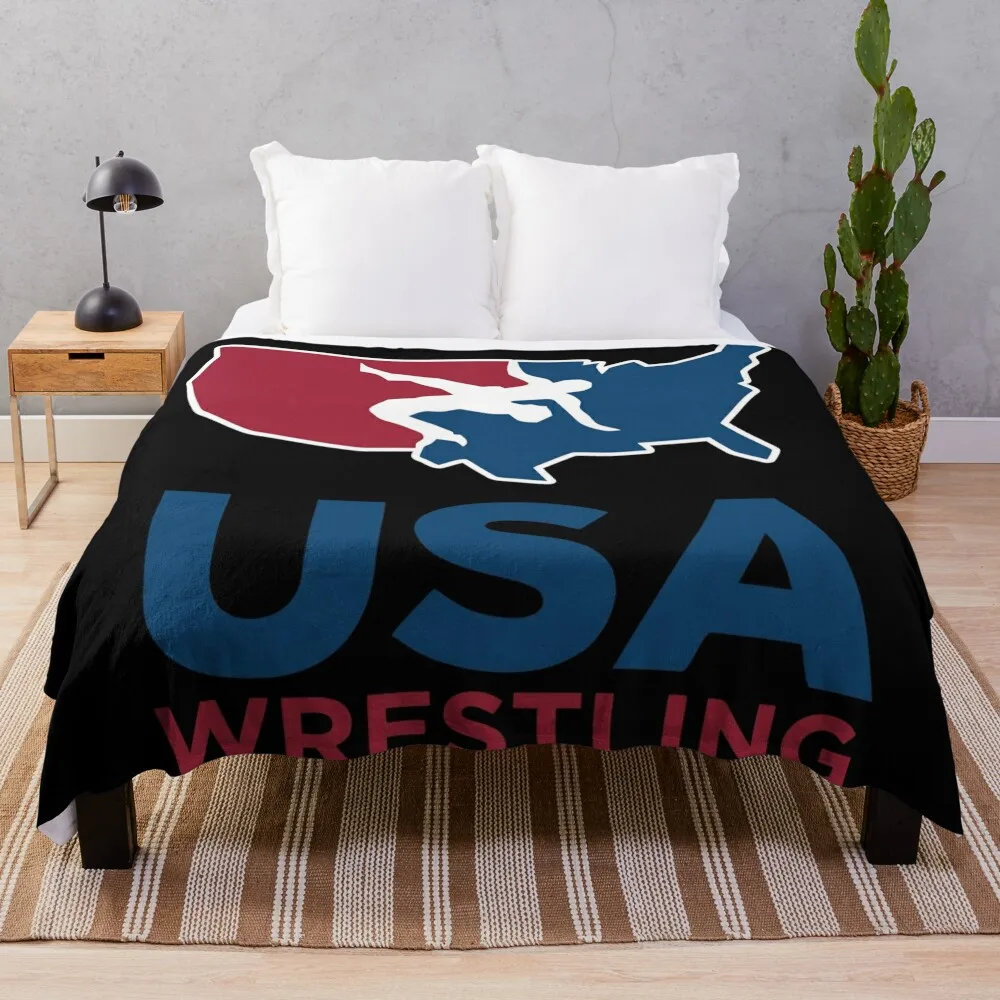 

Brilliant No 1 USA Wrestling Design Throw Blanket Luxury Throw Beach Decorative Beds Sofa Quilt bed plaid Blankets