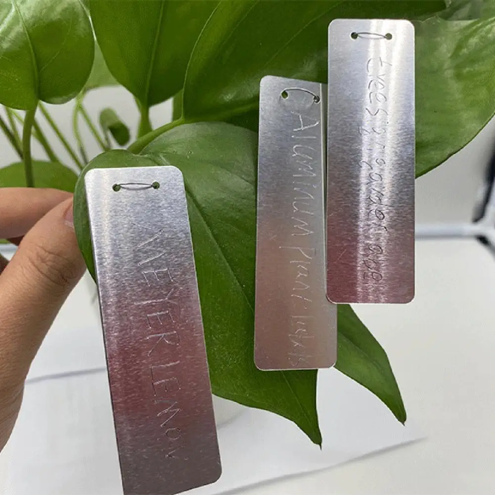 Aluminum Plant Label 100pcs Metal Labels Tree Tags With Wires For