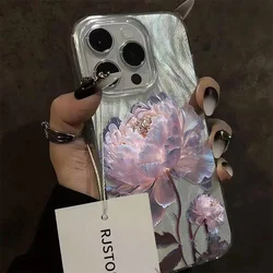 Pink Peony Lotus Feather Texture Phone Case for Vivo S1 Pro 4G (YSK - 280YS0317A1)
