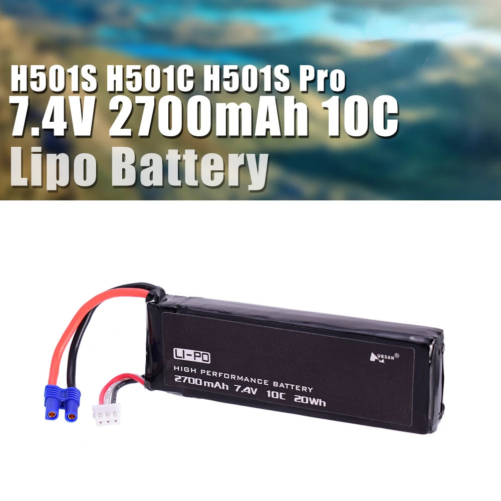 Hubsan X4 H502s H502e 7.4v 610mah Lipo Battery 15c Rc Drone Lipo