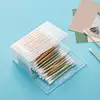 Portable Small Storage Box Cotton Swab Holder Case Home Cotton Swab Box Makeup Organizer Dustproof Durable Bathroom Jar 5