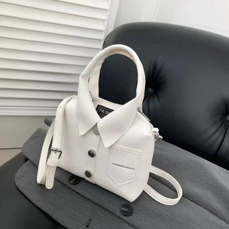 2024 new style bags stylish high-grade texture color contrast casual shoulder crossbody bagPU Designer Style Compact Top-Handle