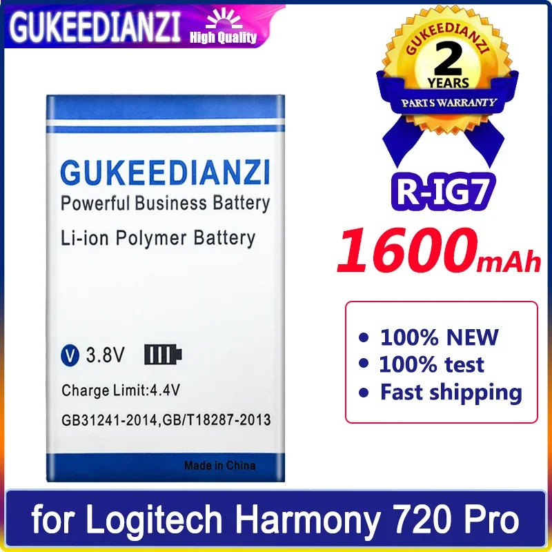 Gukeedianzi Batteria R-Ig7 (Harmony 880)1600Mah Per Logitech Harmony 720 780 785 880 885 890 895 900 Pro 720Pro 880Pro 890Pro