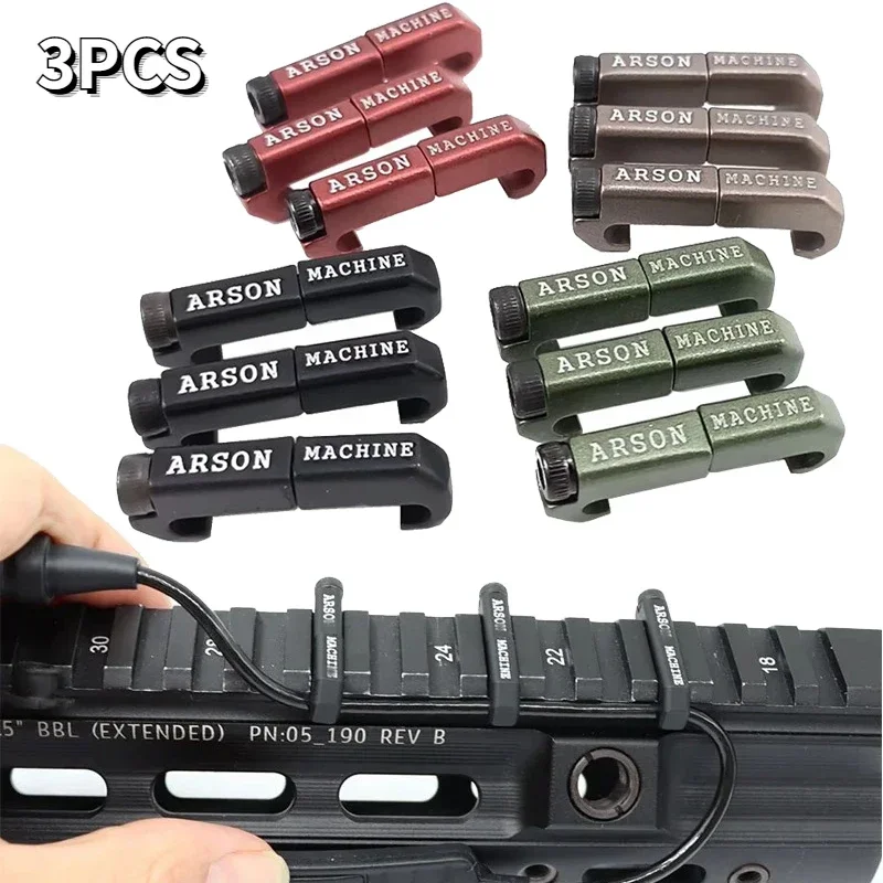 Wire guide picatinny rail accessories 3pcs/set CNC Picatinny WireGuide System cable management arson machine Tacatical Scout Light M600M300 flashlight Switch cable