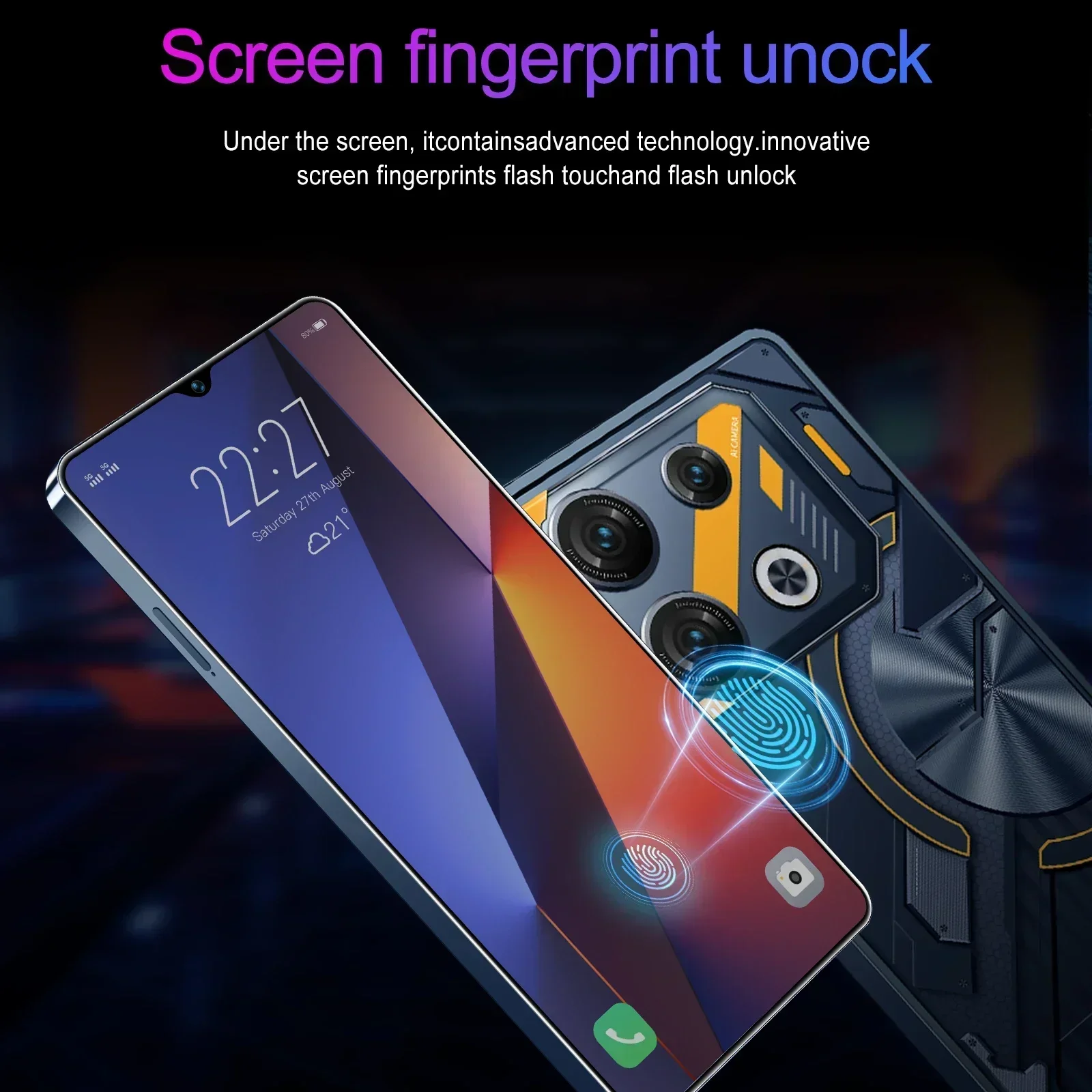 GT30 Pro Smartphone 7.3inch Global Version 22G+2TB Snapdragon8