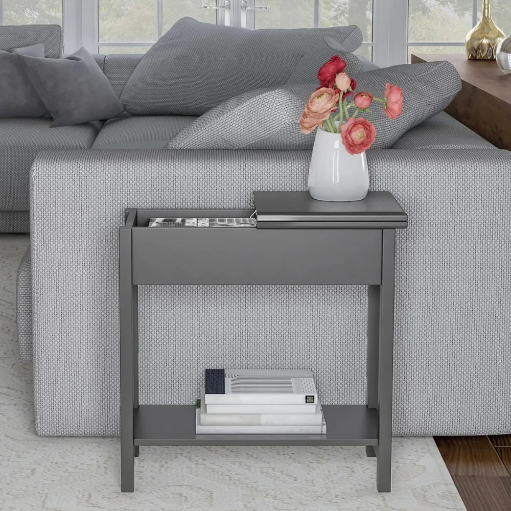 

Home Flip Top Side Console Table – Accent Furniture, Gray