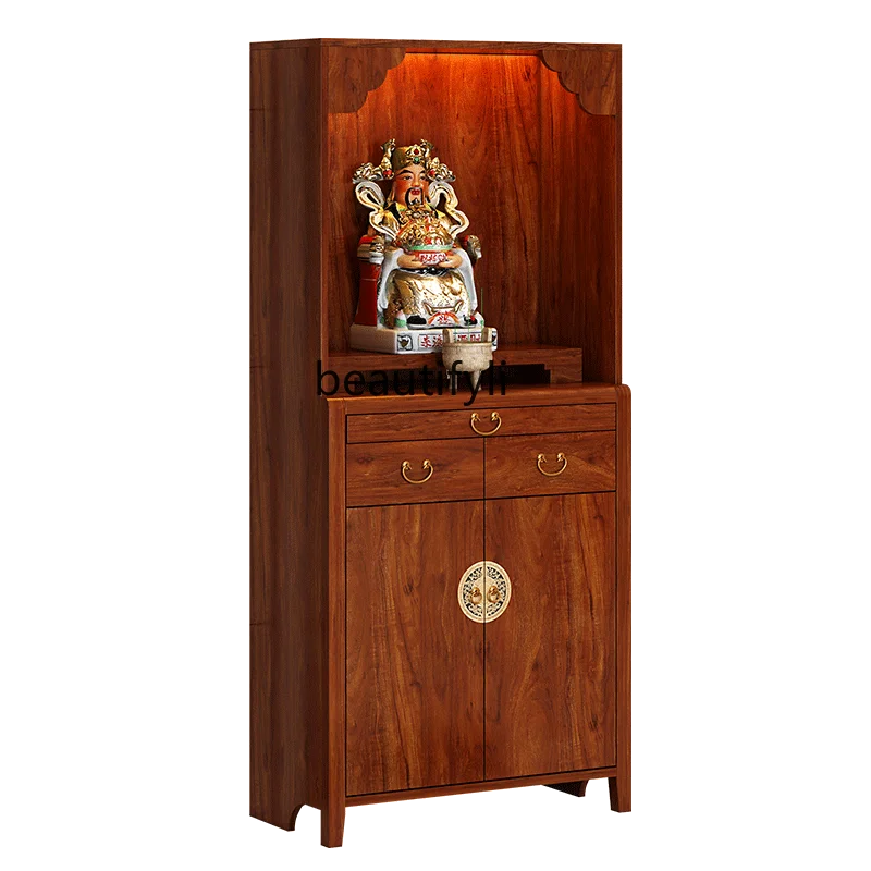 

New Chinese Style Clothes Closet Altar Buddha Shrine Home Modern Style Simple Altar Home Altar Shrine Worship Table