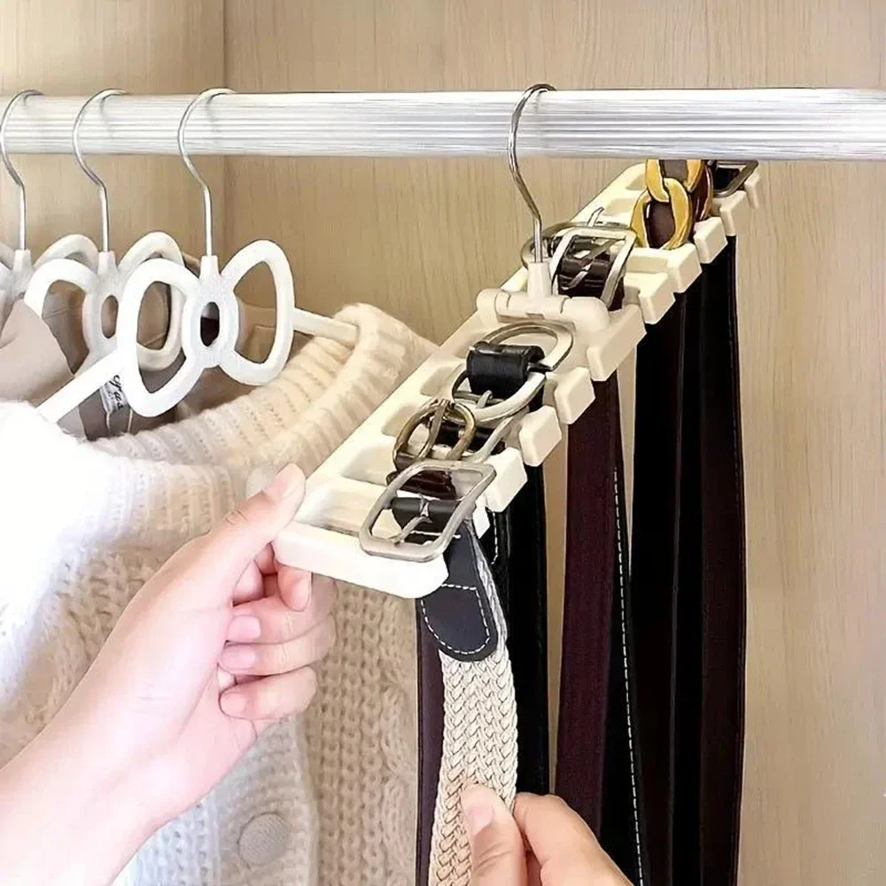 Multifunctional Belt Organizer Holds Belts Ties