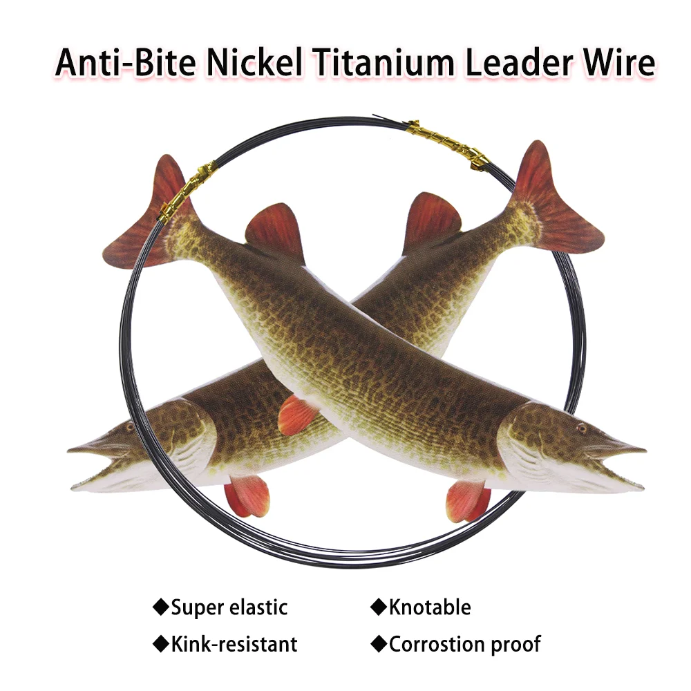6LB-124LB Nickel Titanium Fishing Leader Wire Fishing Line for Tuna Pike Big Game Sea Accessories