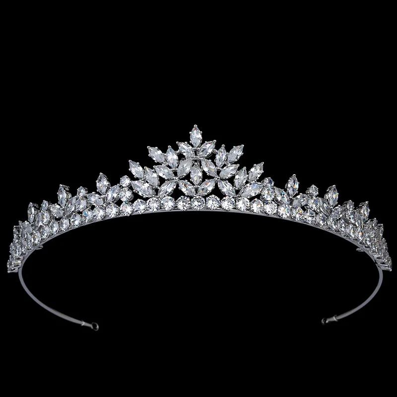 Diademi E Corona Hadiyana Gioielli Da Donna Vintage Semplici Corona Accessori Per Capelli Da Sposa Da Sposa Zircone Cubico Bc5716 Corona Princesa
