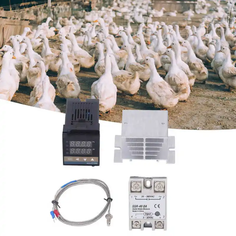 PID Temperature Controllers Kit 0?400 Waterproof High Accuracy REX C100 Temperature Controller for Farm HOT
