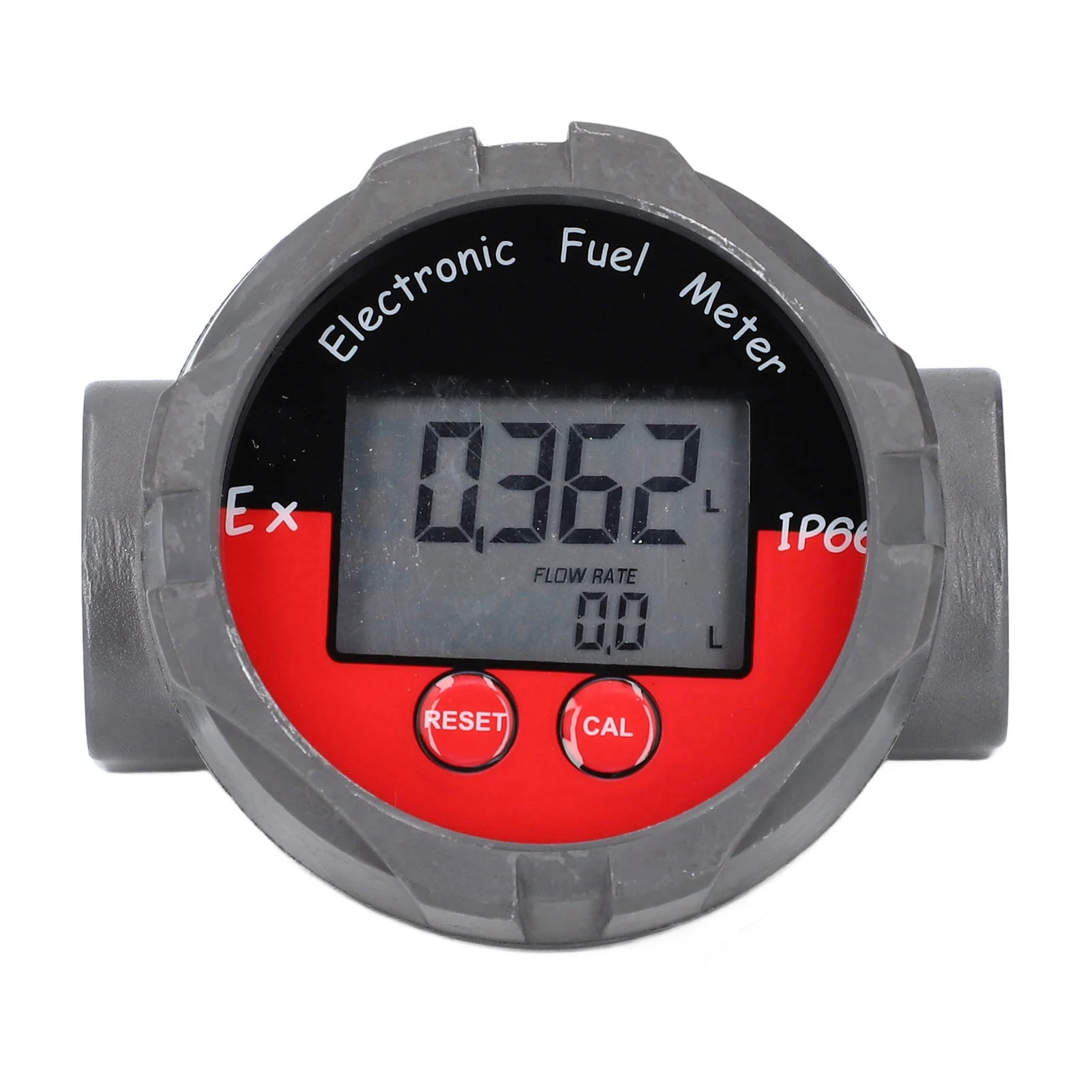 Electronic Fuel Meter Digital LCD Display Turbine Fuel Flow Gauge 1in High Accuracy 20MPa MWP