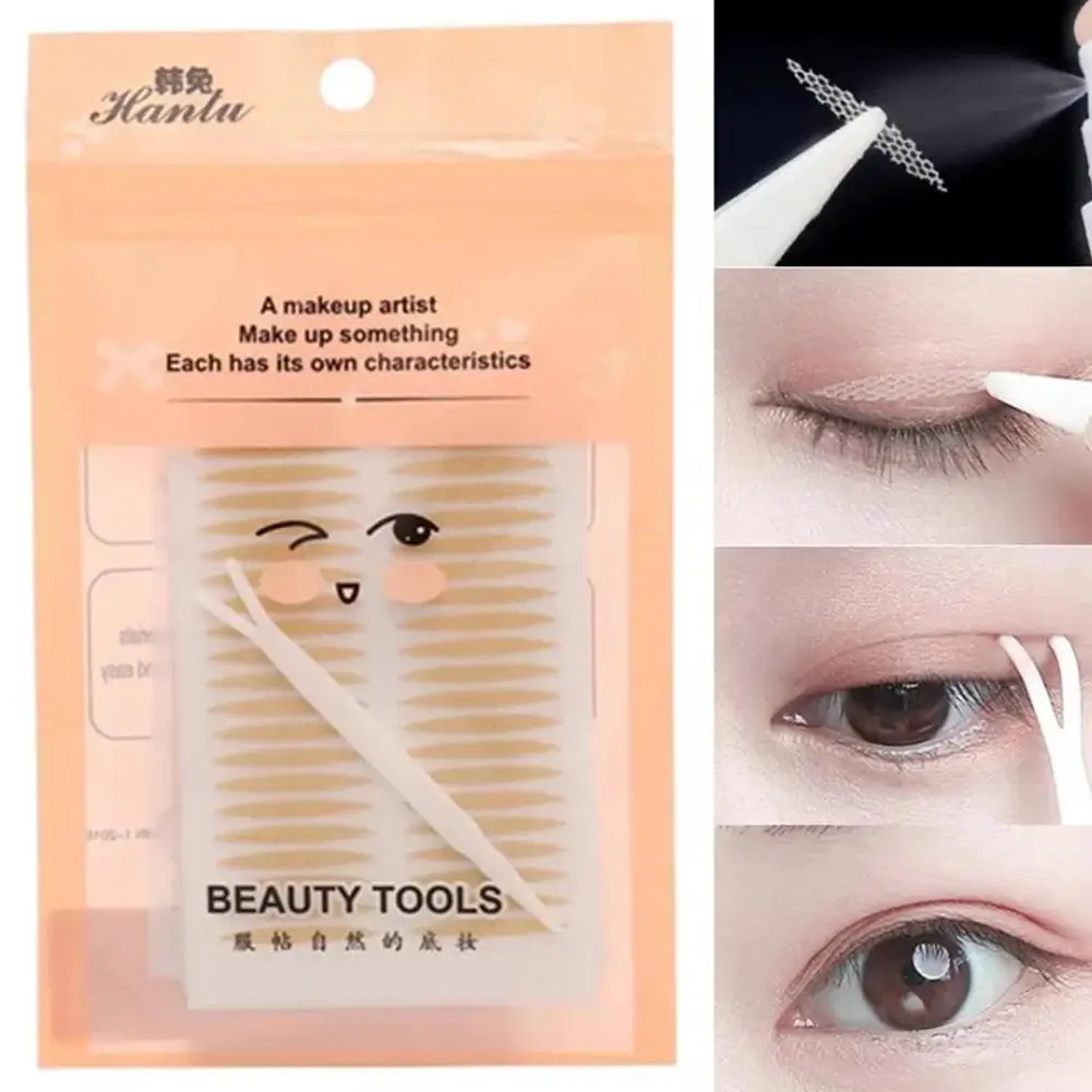Gauze Lace Invisible Double-fold Eyelid Sticker Natural Self-adhesive Eyelid Tape Sticker Eye Beauty Make Up Tools 120pcs/600pcs double fold eyelid tape