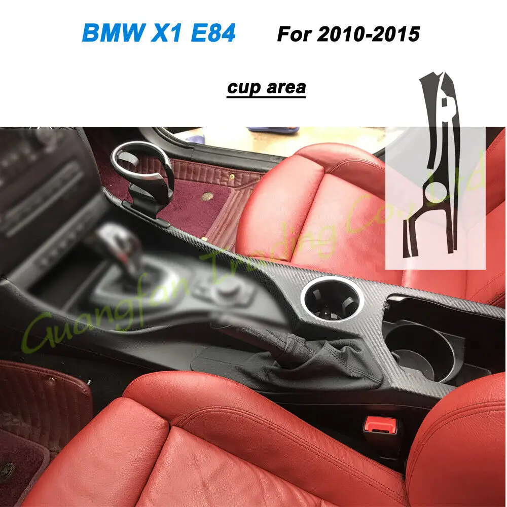 

Наклейка 3D из углеродного волокна для BMW X1 e84 2010-2015, внутренняя отделка панели