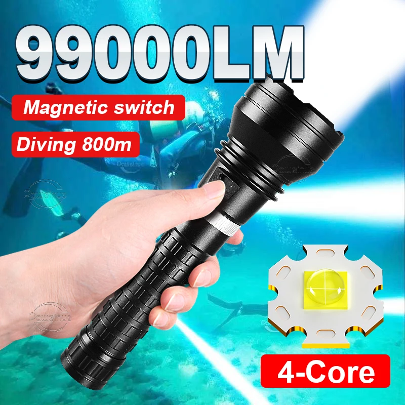 Sofirn SD05 Torcia Subacquea Led Lampada 3000 Lumen Super Luminoso con 21700 Interruttore