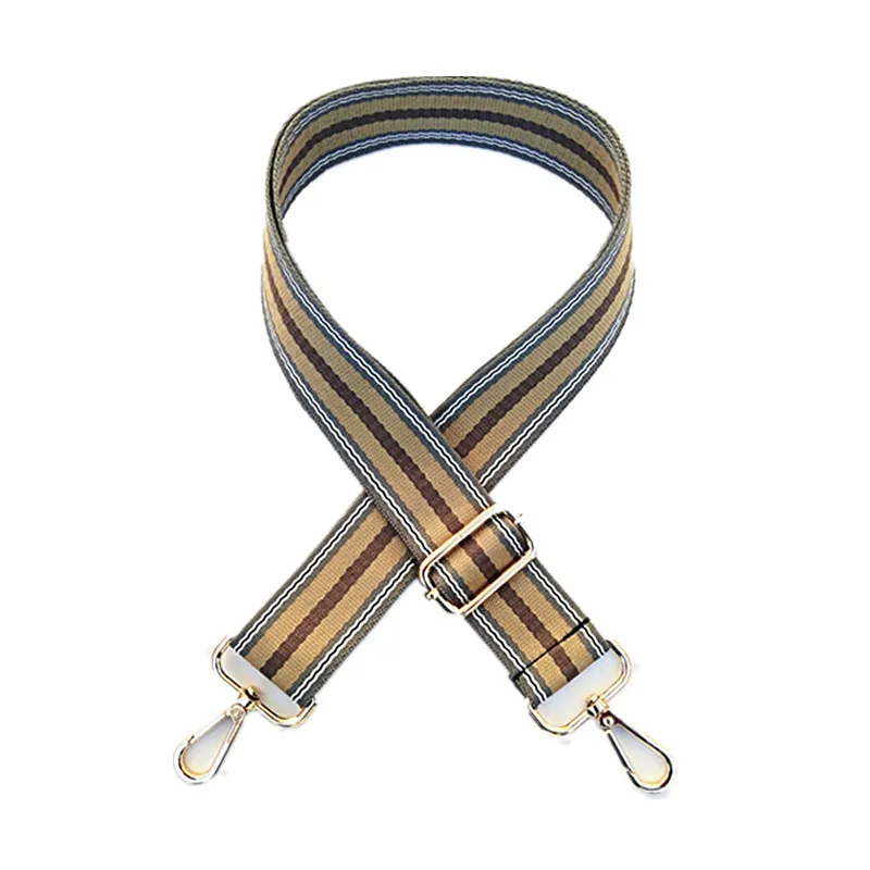 3.8cm Bag Strap with Stripe Handbag Straps for Crossbody Adjustable Belts for Women Diy Crochet Bags Accessories