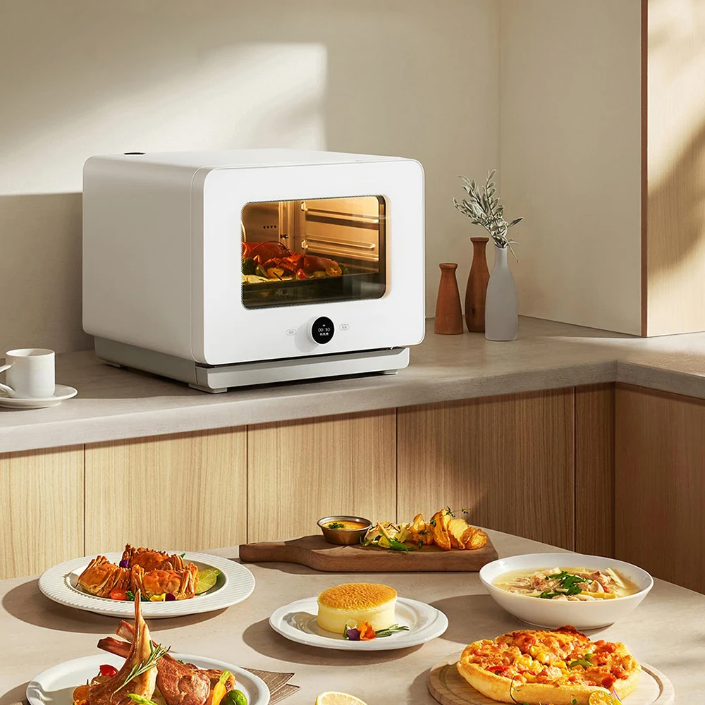 NEW XIAOMI MIJIA Smart Steam Oven S1 30L Home Mini Kitchen Appliances 1800W High Power Electric Steam Fryer Pizza Oven Air Fryer 3