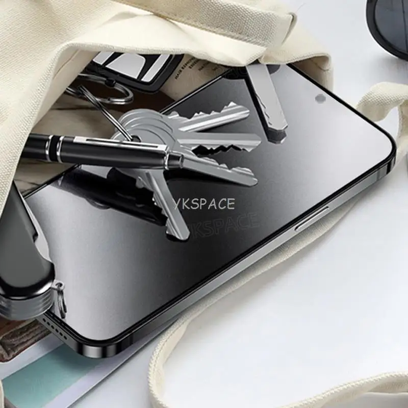 Two-Piece Anti-Fingerprint Matte Tempered Glass Screen Protector - 9H Hardness