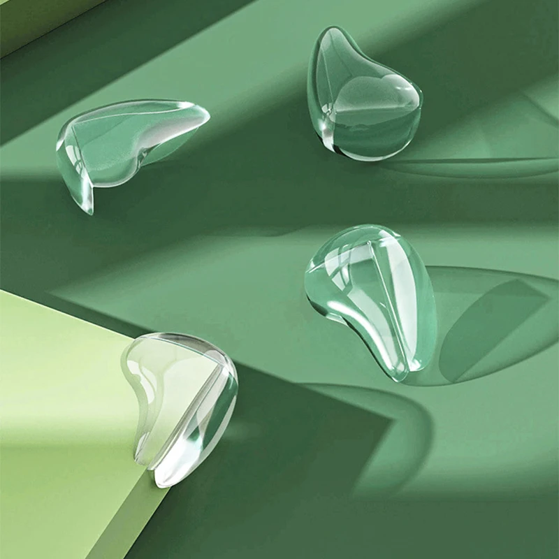 10 Unidades Transparentes PVC SHINING HOUSE 8 Protectores De Esquinas Para Mesa De Bebé, Transparentes, Suaves Y De Alta Resistencia Que Protegen Al Bebe De Las Esquinas Afiladas De La Mesa Forma