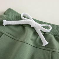 Kids Baby Girls Boys Sweatpants Trousers Spring Summer Casual Elastic Waist Drawstring Solid Pants with Pockets for Casual Daily 6