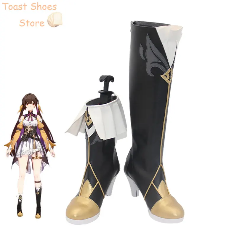 

Game Honkai: Star Rail Sushang Cosplay Shoes Halloween Carnival Boots Anime PU Leather Shoes Cosplay Props Costume Prop